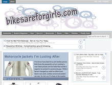 Tablet Screenshot of bikesareforgirls.com